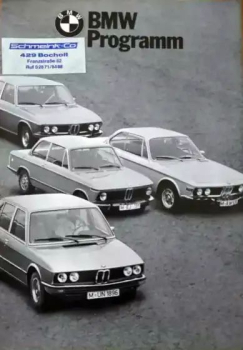 BMW Modelprogram 1971 Carbrochure (10369)